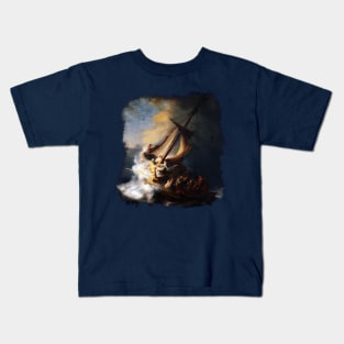 Christ in the storm Kids T-Shirt